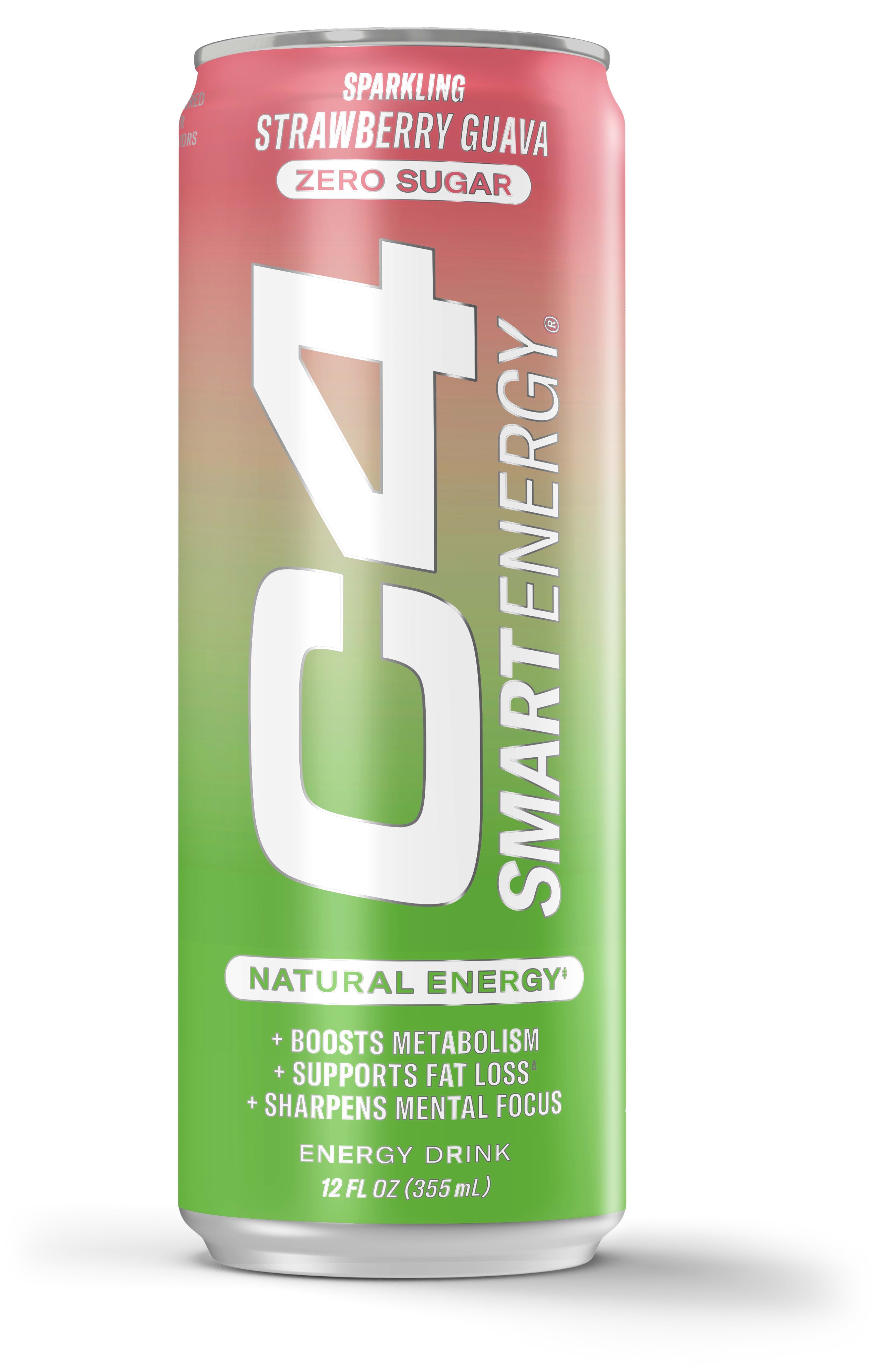 Wholesale C4 Smart Energy 12/12 Oz Strawberry Guava-12 Ct Case Bulk