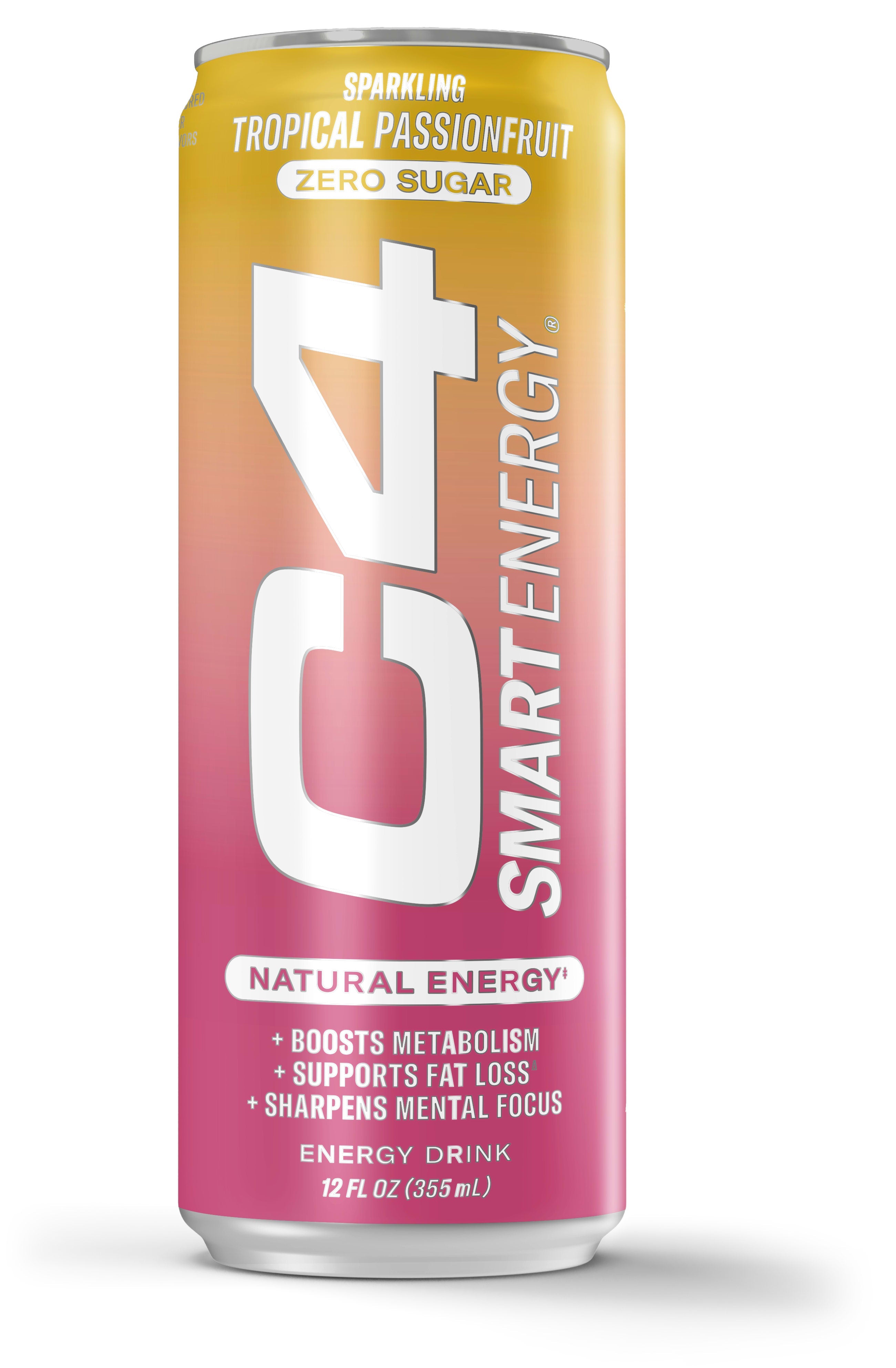 Wholesale C4 Smart Energy 12/12 Oz Tropical Passionfruit-12 Ct Case Bulk