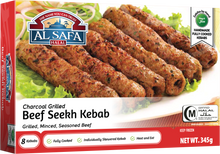 Wholesale Al Safa Halal Charcoal Grilled Beef Seeikh Kabab 8pcs- Bulk