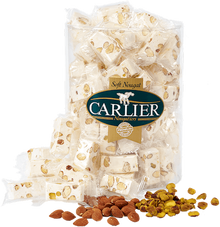 Wholesale Carlier Bulk Canister Of Individually Wrapped Nougat Pieces- Bulk