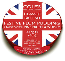 Wholesale Cole's Union Jack Festive Whisky Pudding 8.01oz (227g)- Bulk