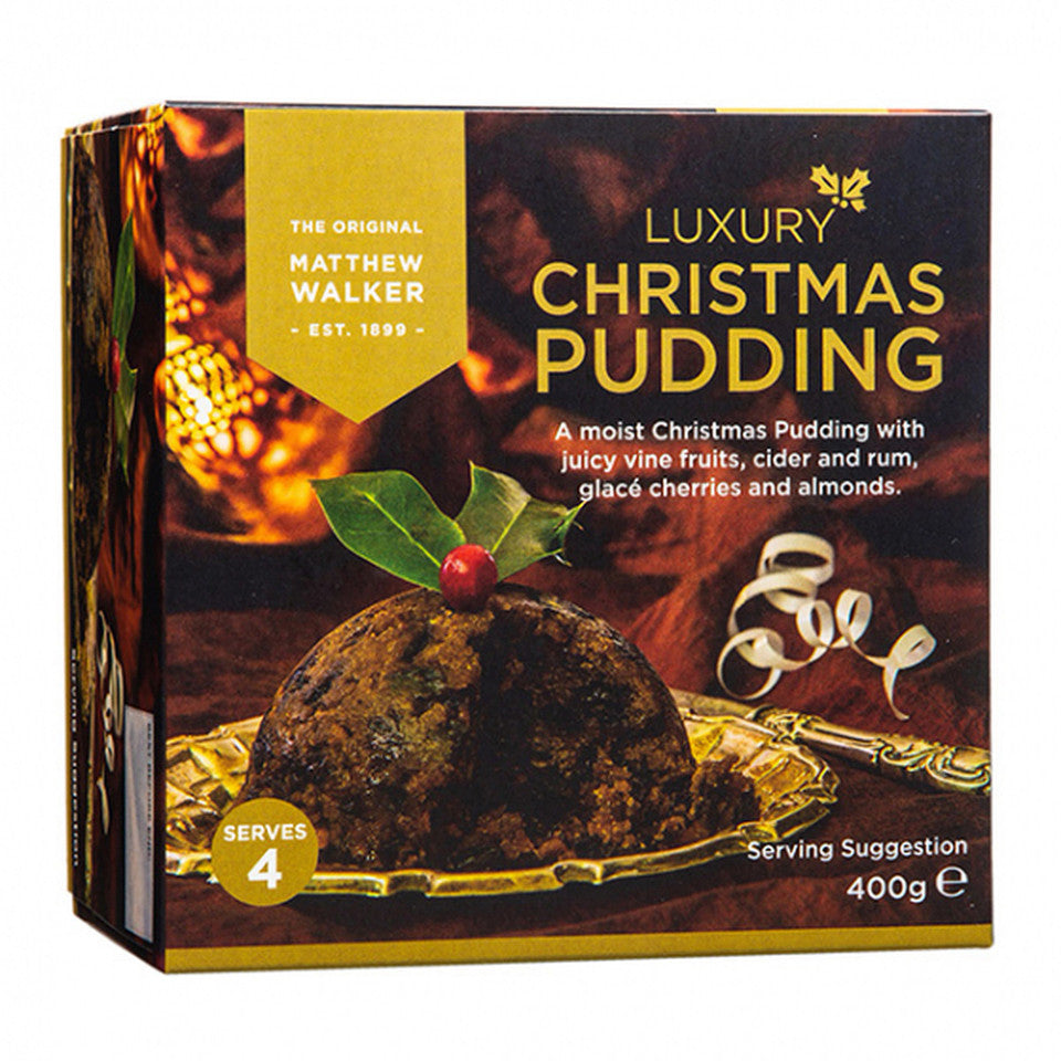 Matthew Walker Luxury Christmas Pudding, Box 14.1oz (400g)