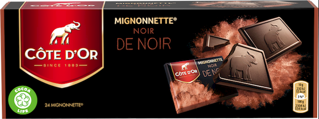 Cote D'or Mignonnettes Noir De Noir (Dark) 24-Pc Box