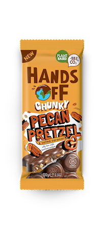 Wholesale Hands Off Vegan Chunky Pecan Pretzel Bar, 3.5 Oz. (100G.)- Bulk