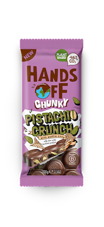 Wholesale Hands Off Vegan Chunky Pistachio Crunch, 3.5 Oz. (100G.)- Bulk