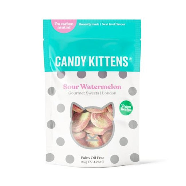 Wholesale Candy Kittens Sour Watermelon, 140G. / 4.9 Oz. Pouches-10 Ct Case Bulk