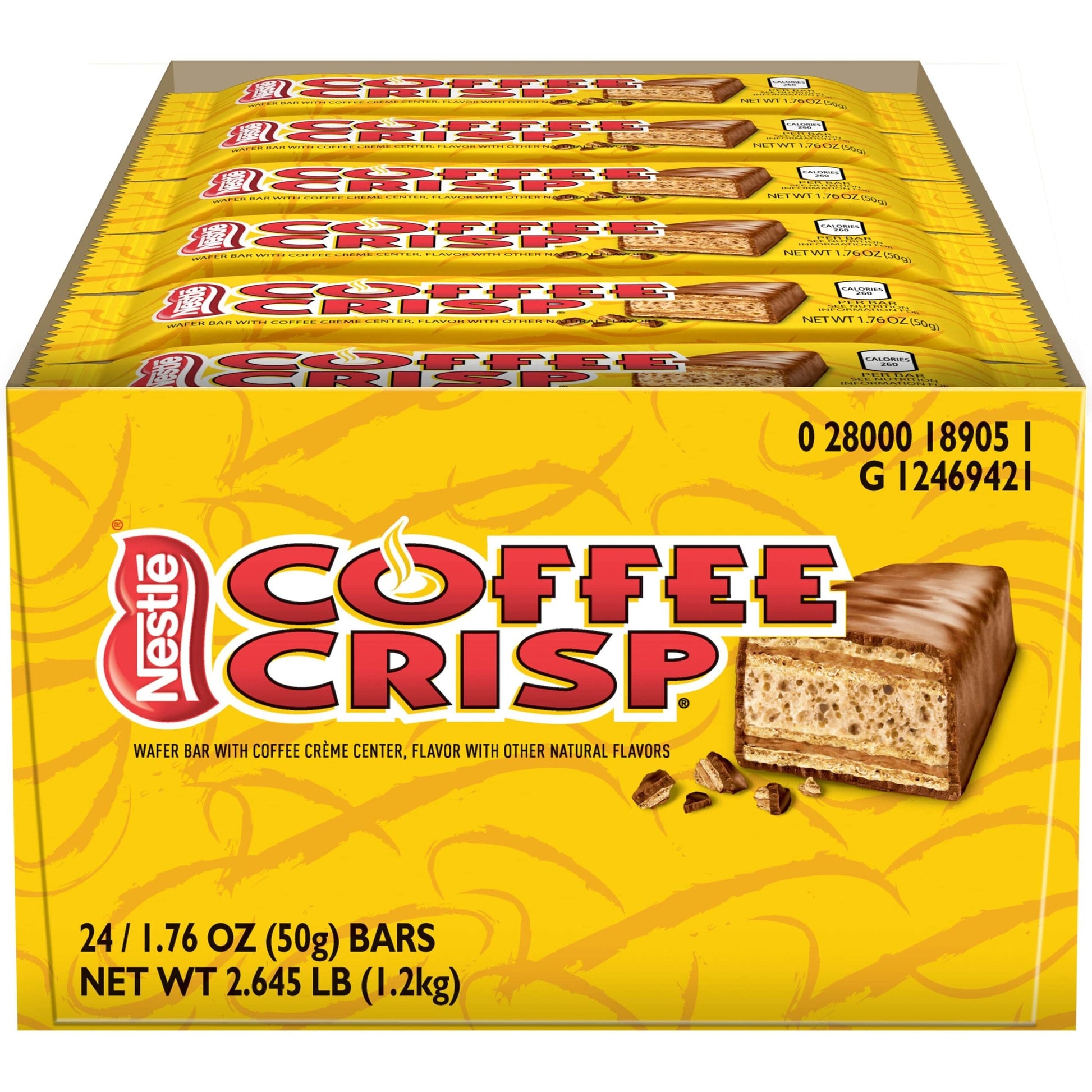 Wholesale Nestle Coffee Crisp Bar Master 1.76oz (50g)- Bulk