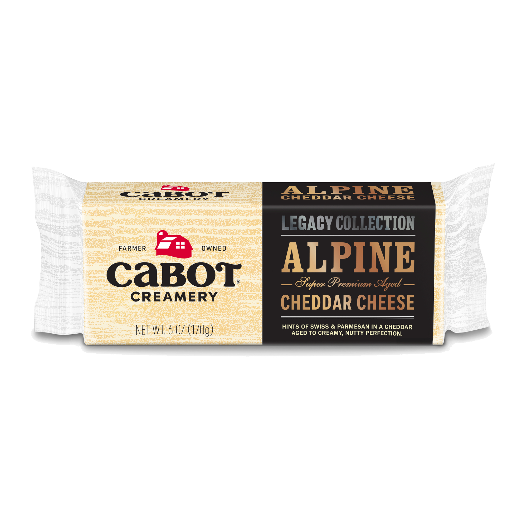 Wholesale Cabot Alpine Cheddar Cheese Bar 6 oz-12ct Case Bulk