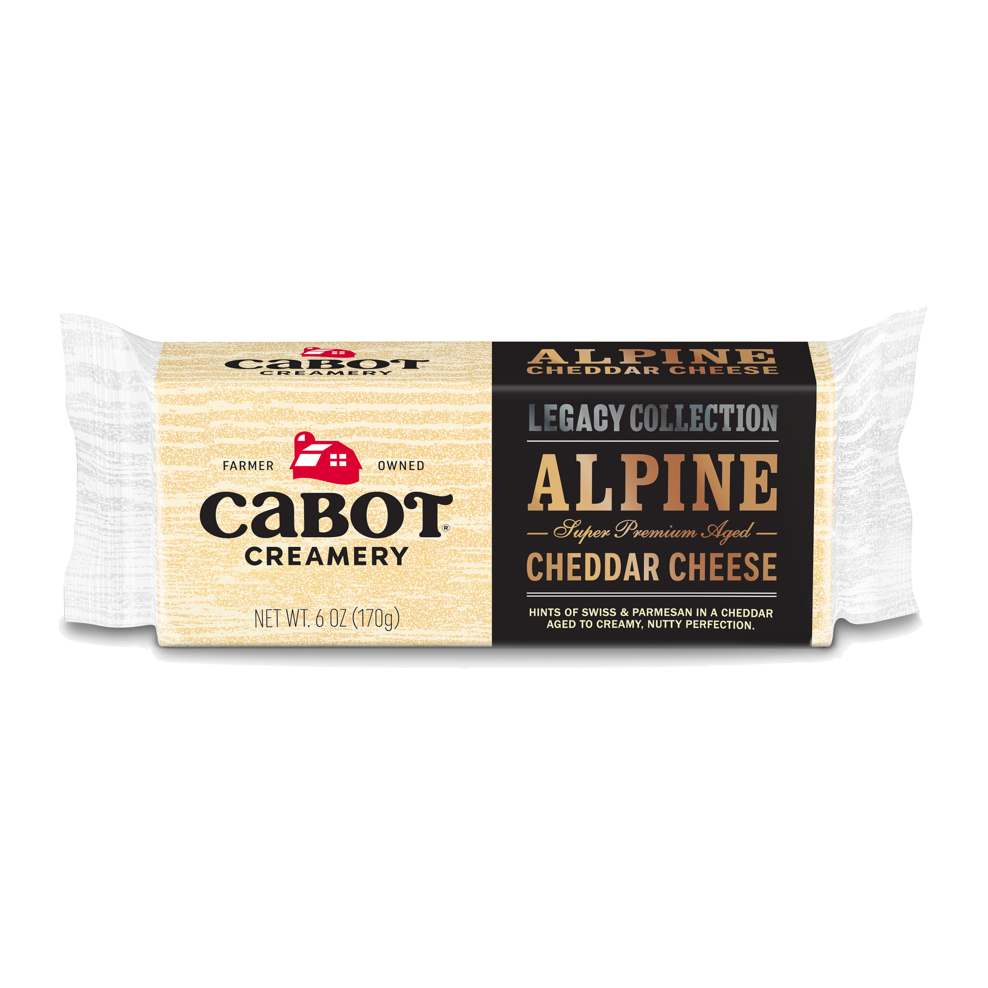 Cabot Alpine Cheddar Cheese Bar 6oz 12ct