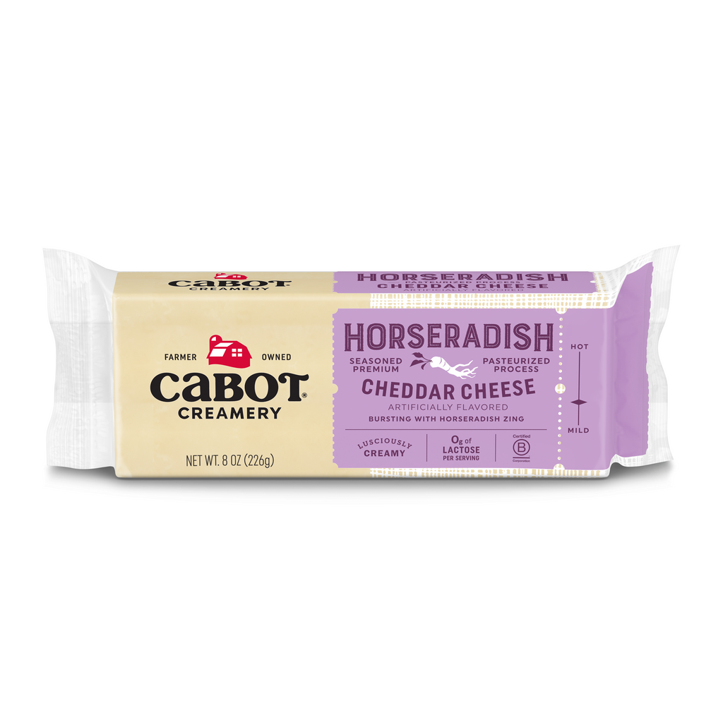 Cabot Horseradish Cheddar Cheese 8oz 12ct
