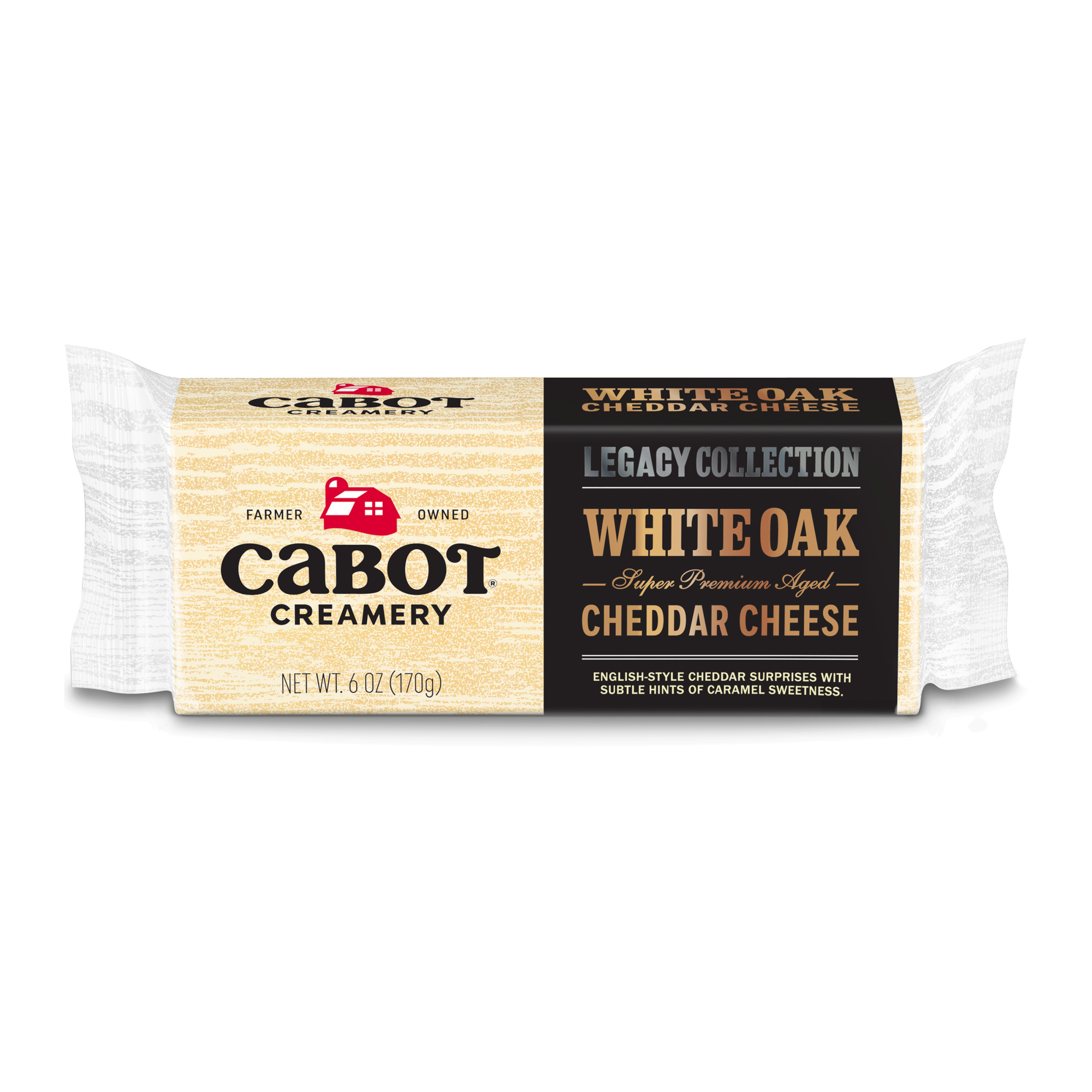 Cabot White Oak Cheddar Cheese 6oz 12ct