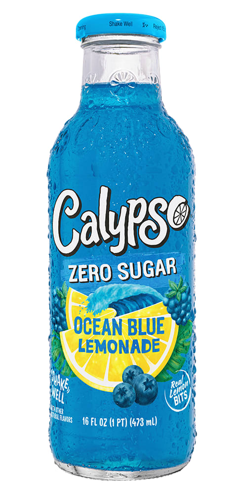 Wholesale Calypso 12/16 Oz-Zero Ocean Blue Lemonade- Bulk