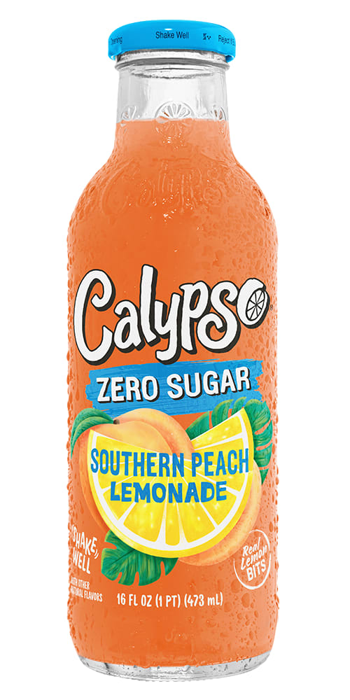 Wholesale Calypso 12/16 Oz-Zero Southern Peach Lemonade-12 Ct Case Bulk