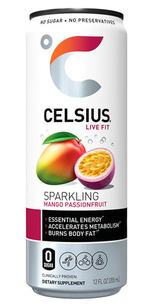 Celsius 12/12 Oz Sparkling Mango Passion Fruit
