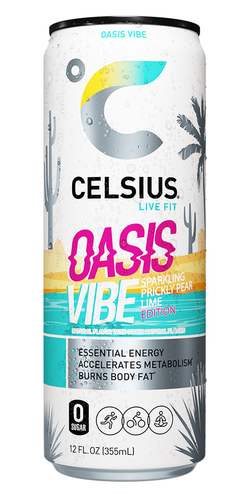 Wholesale Celsius 12/12 Oz Sparkling Oasis Vibe-12 Ct Case Bulk