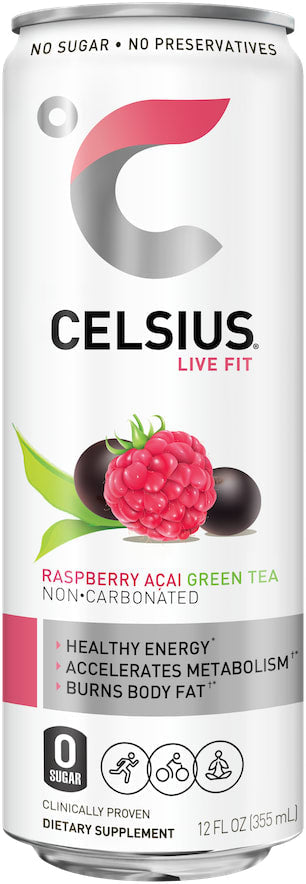 Wholesale Celsius 12/12 Oz Non-Carb Raspberry Acai-12 Ct Case Bulk