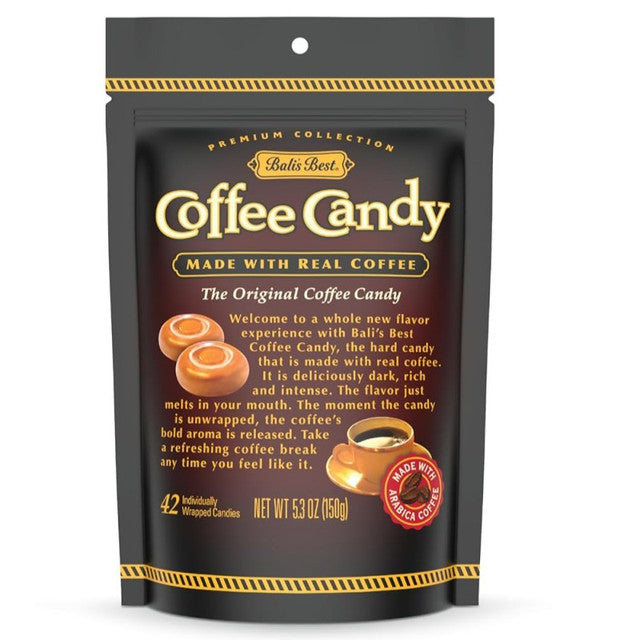 Wholesale Bali's Best Coffee Candy 5.3 oz Bag- Bulk