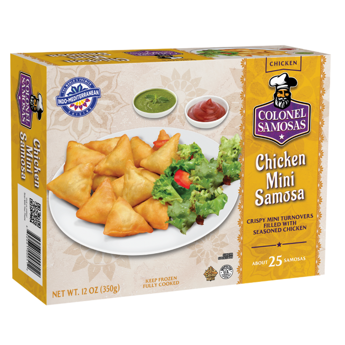 Colonel Kababz Chicken Mini Samosa 25pcs 12oz