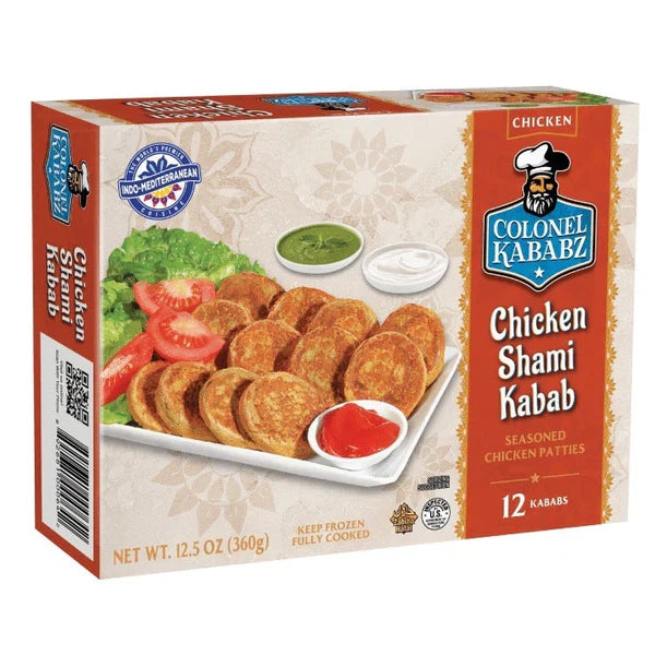 Wholesale Colonel Kababz Chicken Shami Kabab 360g- Bulk