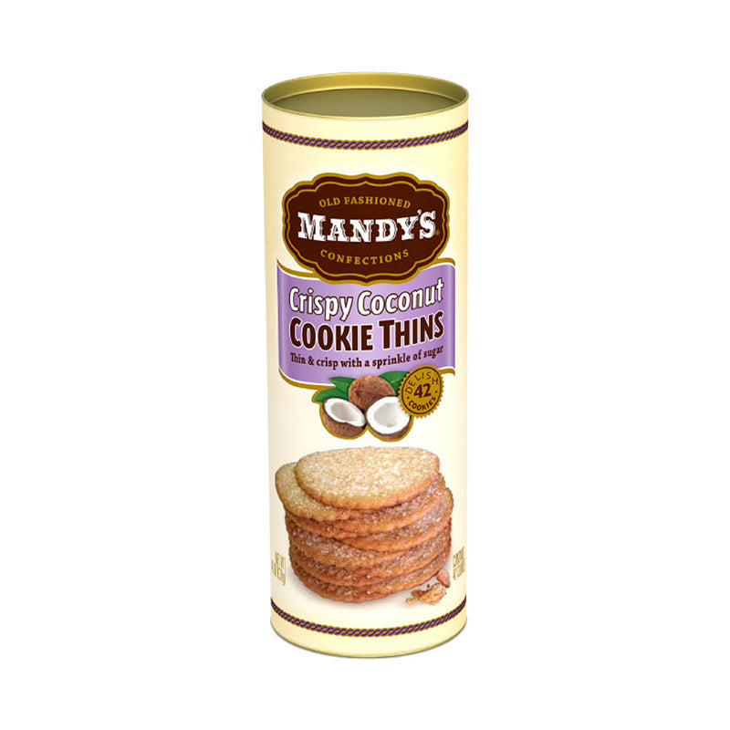 Wholesale Mandy'S Toasted Coconut Cookie Thins 4.6 oz Can Bulk
