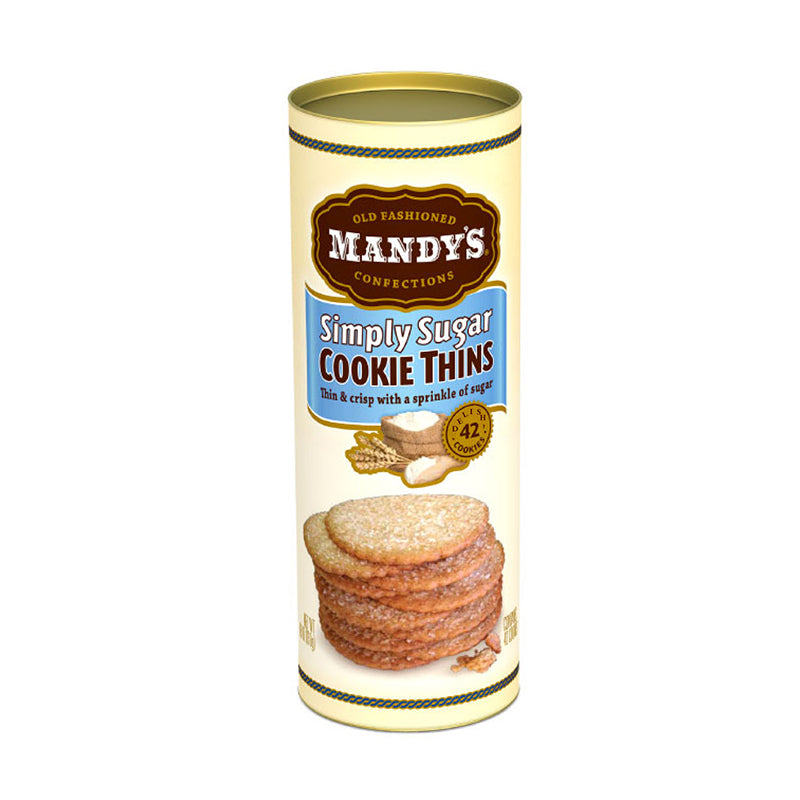 Wholesale Mandy'S Classic Sugar Cookie Thins 4.6 oz Can Bulk
