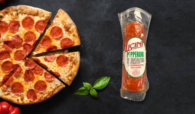 Wholesale Licini Pepperoni Chub 7 oz- Bulk