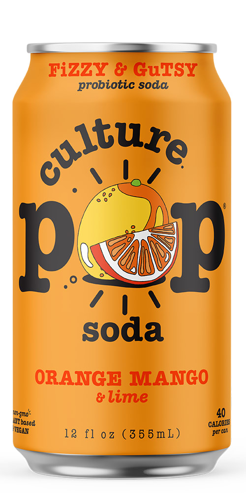 Wholesale Culture Pop 6/4Pk 12 Oz Orange Mango-24 Ct Case Bulk