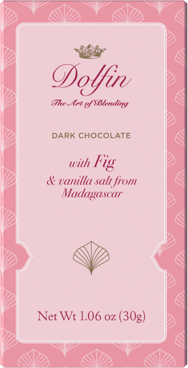 Dolfin Dark Chocolate With Fig & Vanilla Salt 1.05 Oz.