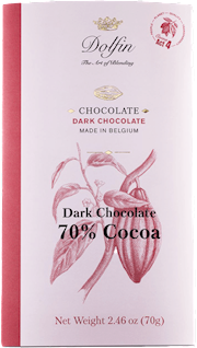 Wholesale Dolfin 70 gr Extra dark bar (70% cocoa) 2.5 oz- Bulk