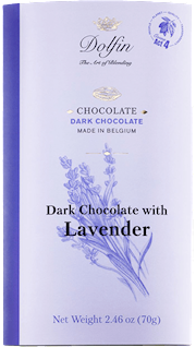 Dolfin 70 Gram Dark Chocolate with Lavender 2.5 OZ