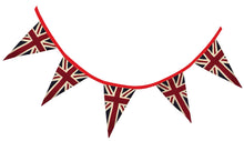 Wholesale Vintage Union Jack Fabric Bunting, 5m (12 Flags)- Bulk
