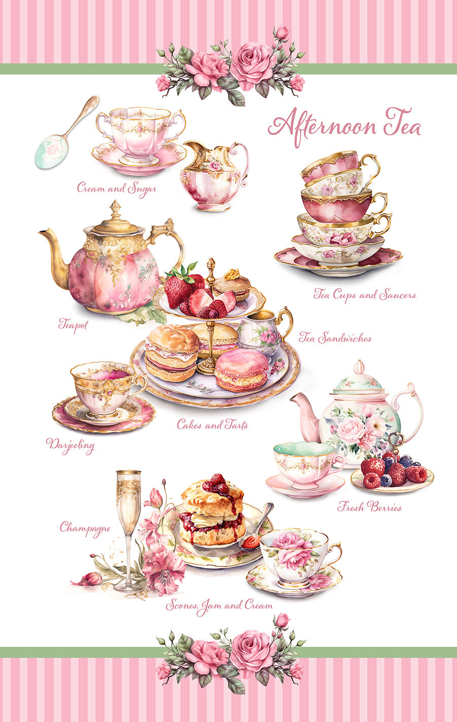Wholesale Afternoon Tea Towel- Bulk