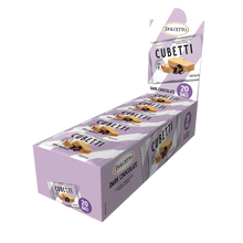Wholesale Dolcetto Dark Chocolate Cubetti Wafer Cookies POP Display 0.9 oz Bag- Bulk