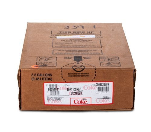 Coca Cola Diet Soda Syrup 2.5 Gal Bag-In-Box