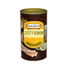 Wholesale Dolcetto Zesty Lemon Wafer Rolls Tin 12 oz Bag- Bulk