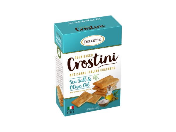 Wholesale Dolcetto Crostini Crackers Sea Salt & Olive Oil Bulk