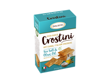 Wholesale Dolcetto Sea Salt & Olive Oil Crostini Crackers Box 7.05 oz Bag- Bulk