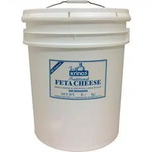 Wholesale Krinos Greek Feta Cheese Pail, 10 lb - Authentic Dairy Product for Salads & Cooking- Bulk
