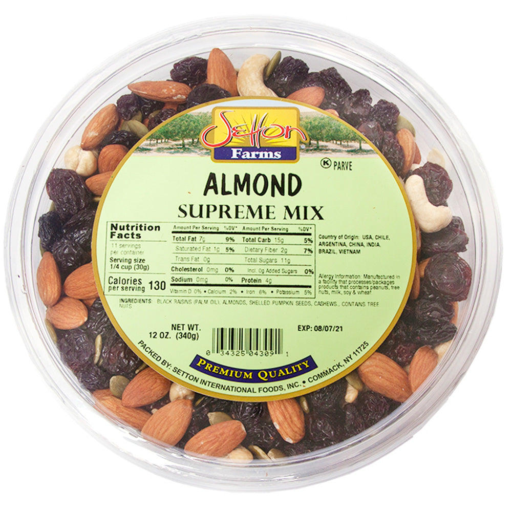 Setton Farms Almond Supreme Mix 16 Oz Tub