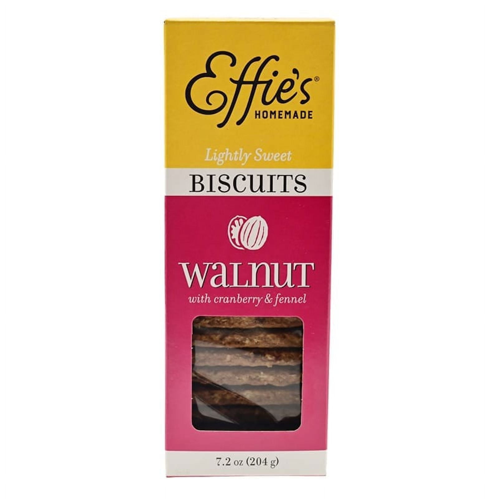 Effie's Walnut Biscuits 7.2oz 12ct