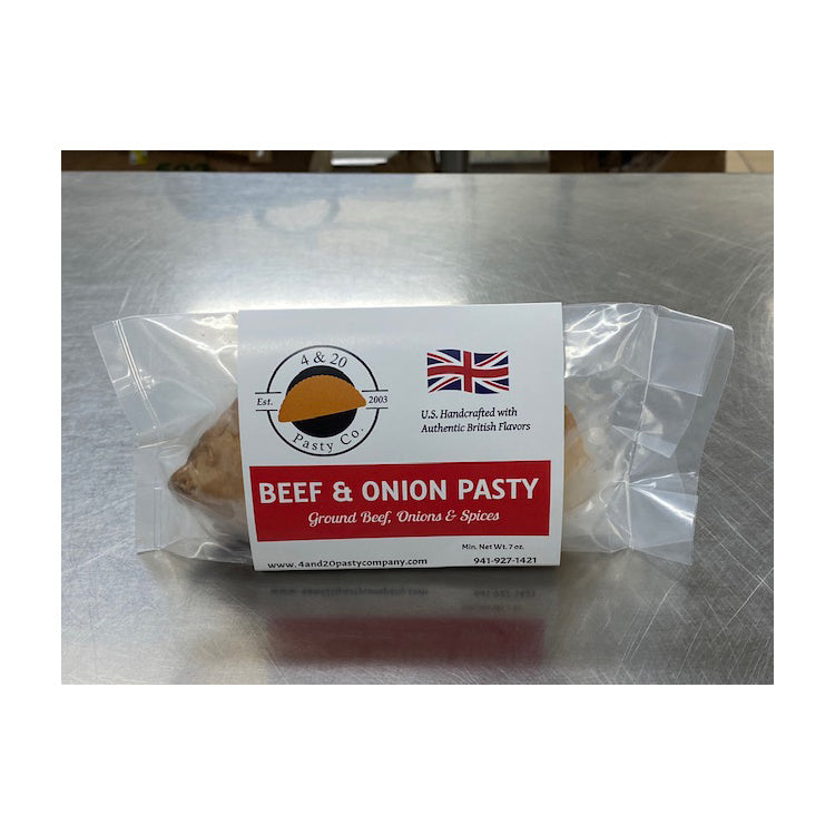 Wholesale 4 & 20 Pasty Company Beef & Onion Pasty 7oz (200g) *FROZEN- Bulk