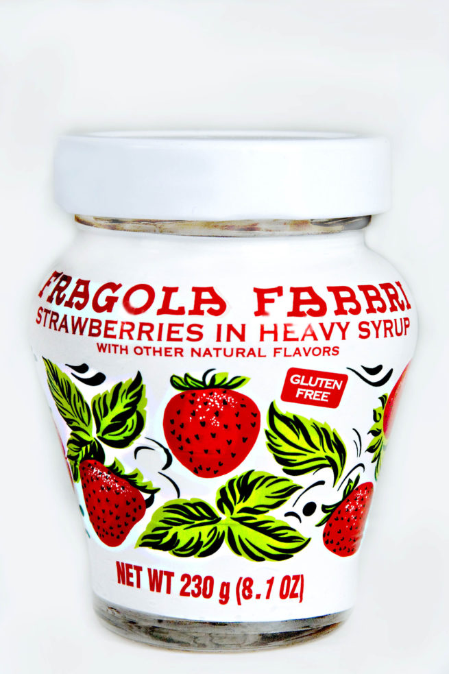 Fabbri Candied Wild Strawberries in Syrup 230 GM