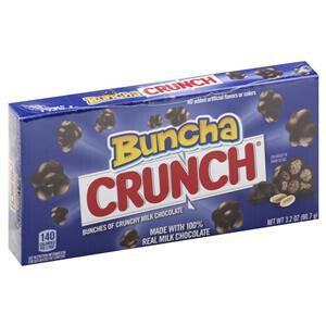 Buncha Crunch Candy 1.5 oz bar and 3.2oz box