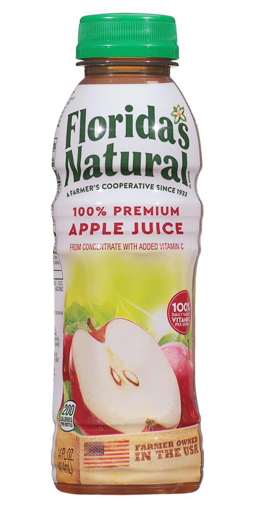 Florida Natural 12/14 Oz Apple Juice