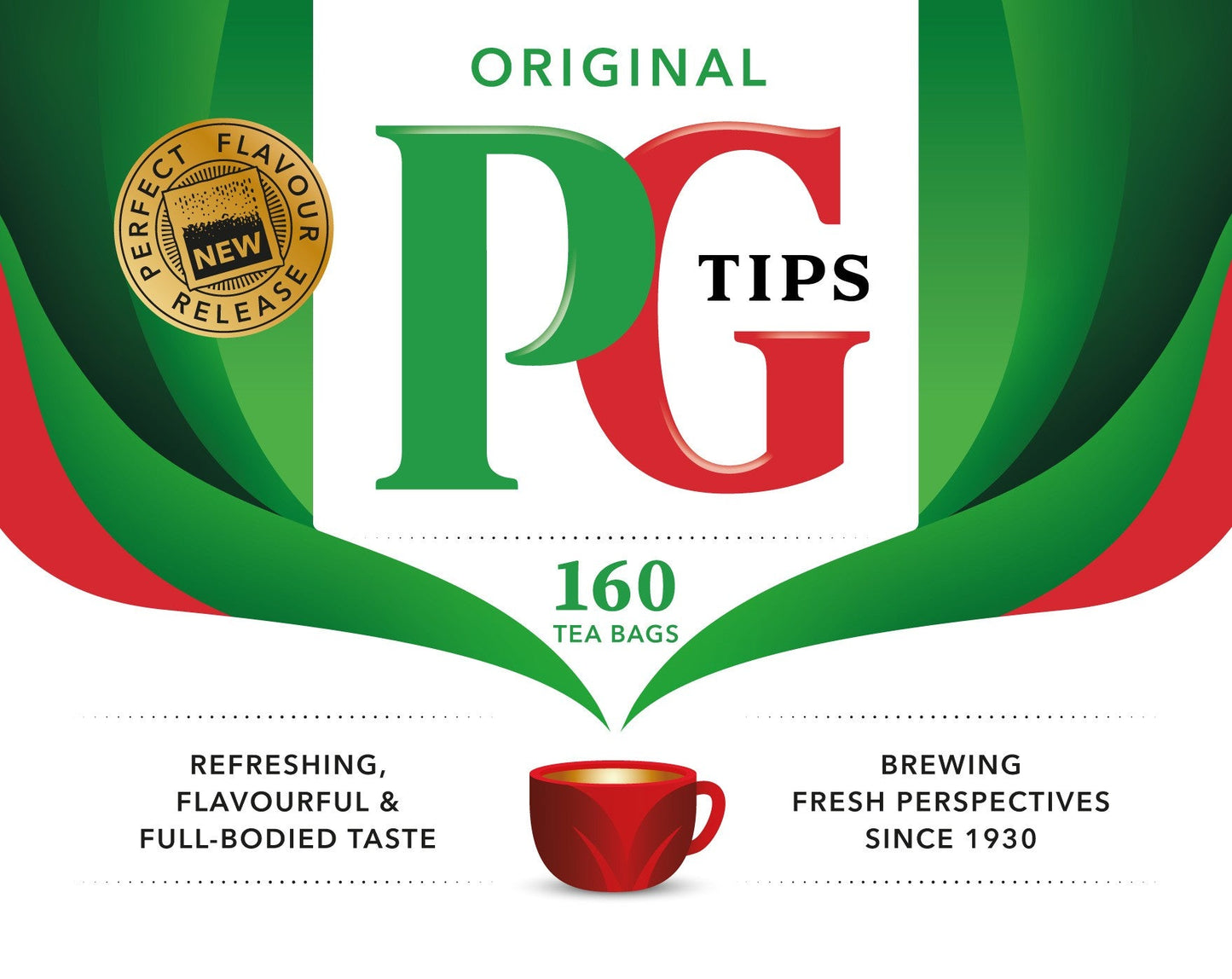 Wholesale PG Tips Teabags, 160ct 16.35oz (464g)- Bulk