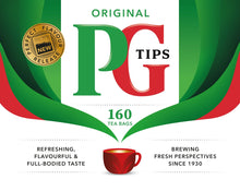 Wholesale PG Tips Teabags, 160ct 16.35oz (464g)- Bulk