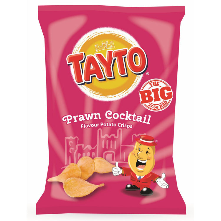 Wholesale Tayto Prawn Cocktail Crisps 1.15oz (32.5g)- Bulk