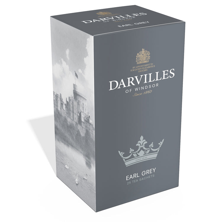 Darvilles Of Windsor Tagged Teabags 25ct, Earl Grey 2.21oz (62.5g)