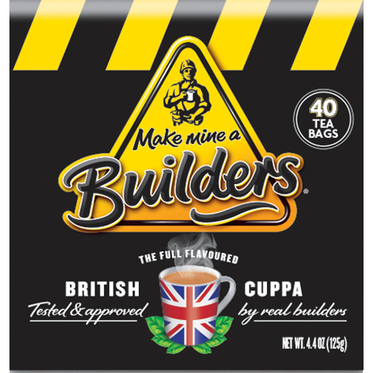 Builder's Teabags, 40ct 4.4oz (125g)