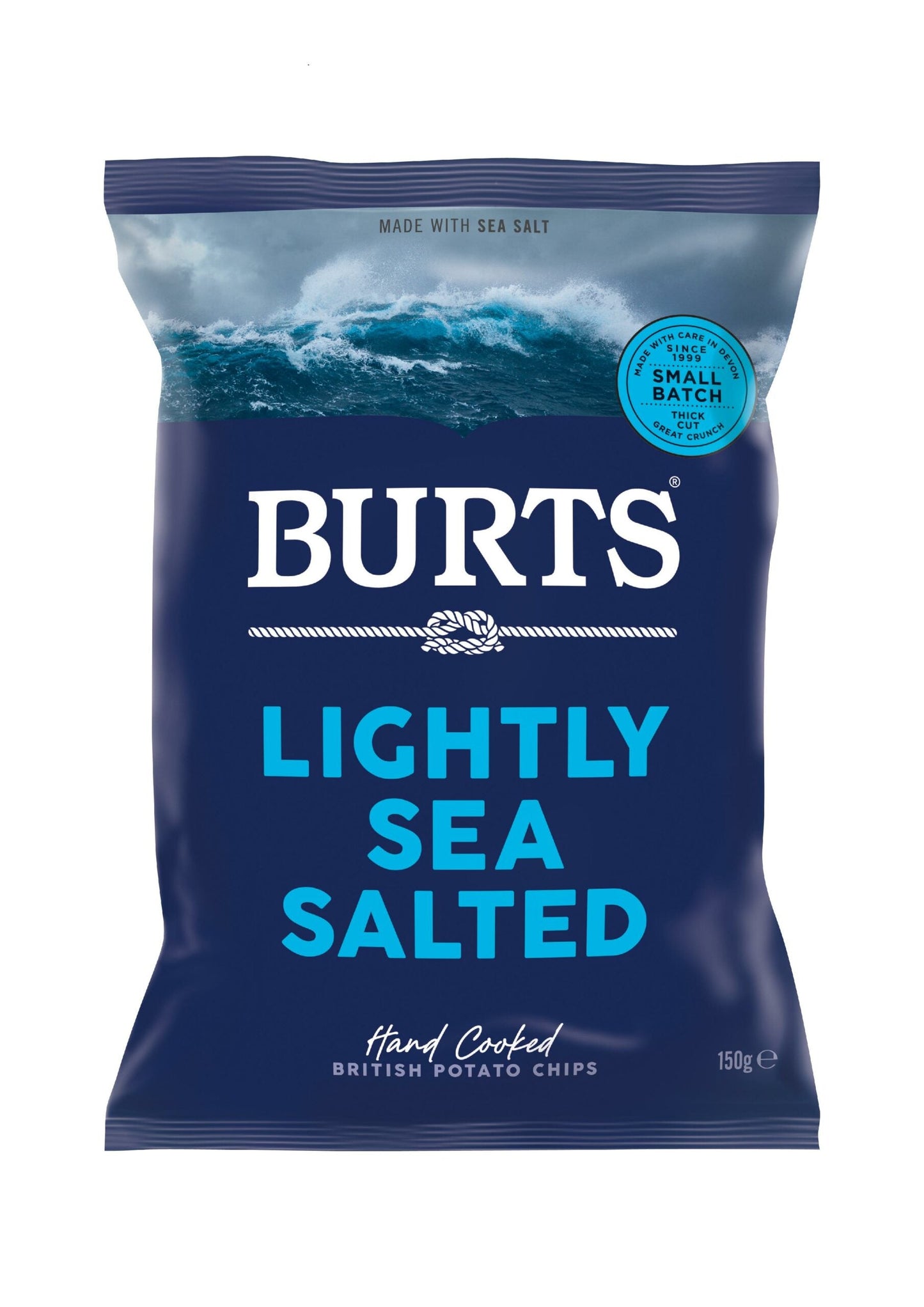 Wholesale Burts Sea Salt Potato Chips Large 5.30oz (150g)- Bulk